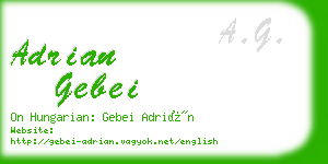 adrian gebei business card